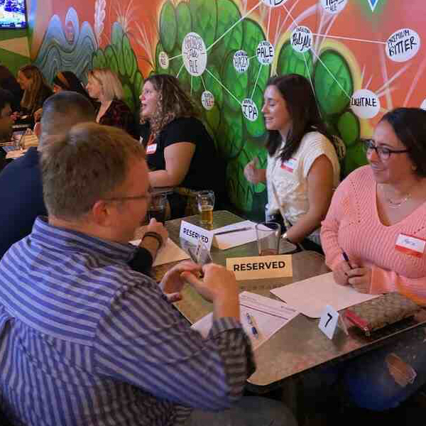 Richmond attendees of speed dating in Virginia enjoying the event!