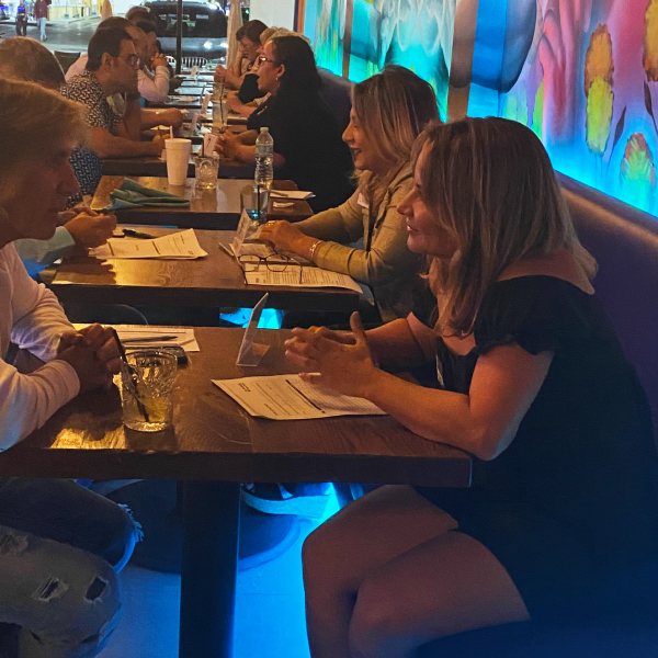 Richmond attendees of speed dating in Virginia enjoying the event!